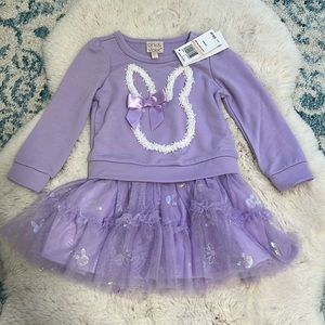Pink & Violet Size 2 purple Bunny tutu dress